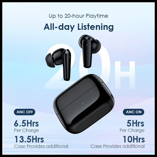 Oraimo Rhyme Anc Noise Cancellation Thumping Bass True Wireless Earbuds Black OEB-E06DN