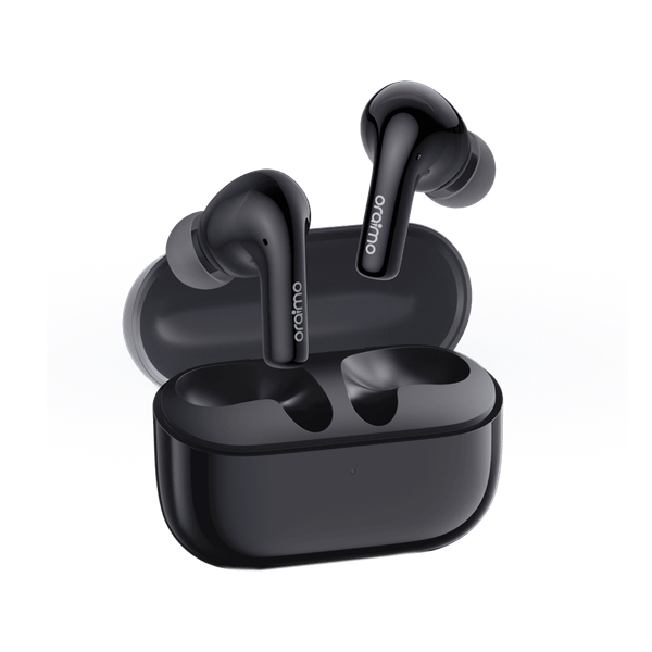 Oraimo SpaceBuds Z Active Noise Cancelling Bluetooth Earphones, Sound360 Spatial Audio True Wireless Earbuds,4 Mics for AI Clear Calls,38H Playtime,Dual Device Connectivity, Customization via App Black