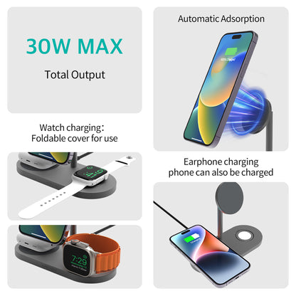 X23 PRO 3 in 1 Magnetic Phone Stand Wireless Charger