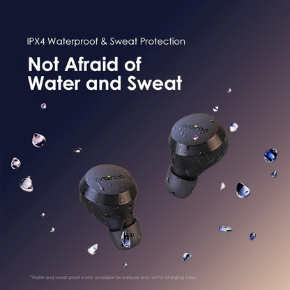 Oraimo AirBuds 4 TWS Earphone, 10M Range Bluetooth 5.3, 38H Playtime, AniFast™ Charge, True Wireless Earbuds with Deep Bass, 2 Mics for AI Clear Calls, AI noise cancellation, Instant Connectivity