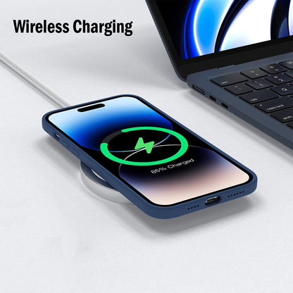 Silicone Magsafe Case for iPhone 14 Pro Max supports Wireless Charging & Premium Quality Design