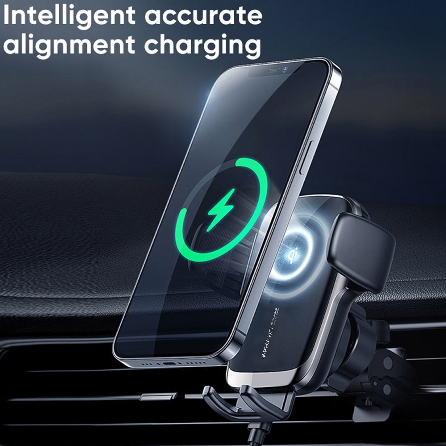 JR-ZS248 Wireless car charger 15W fast charging with AC vent compatibility