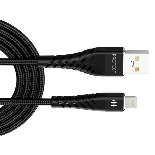 USB A to Lightning Cable with 2m length 480mbps Data Sync & Transfer Tangle Free Cable