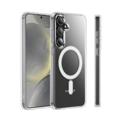 PROTECT Samsung S25 Magnetic Clear Case | MagSafe Compatible | Anti-Scratch | Dual-Layer Protection | Slim Fit | Model: MSAMS25