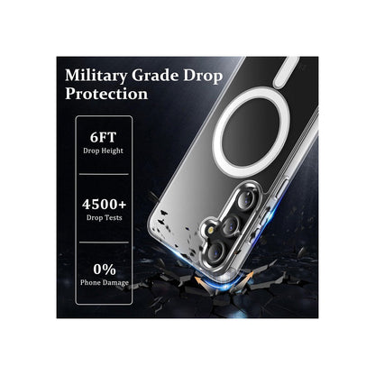 PROTECT Samsung S25 Magnetic Clear Case | MagSafe Compatible | Anti-Scratch | Dual-Layer Protection | Slim Fit | Model: MSAMS25