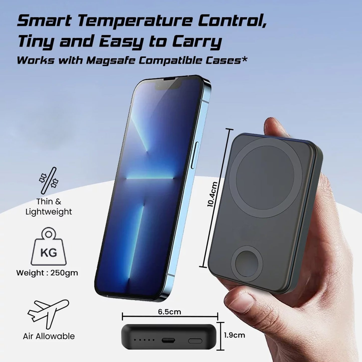 M1W 2 in 1 10,000 mAh Magsafe Power bank