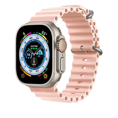 Silicone Ocean Strap Compatible With Apple Watch Band 38/40/41mm