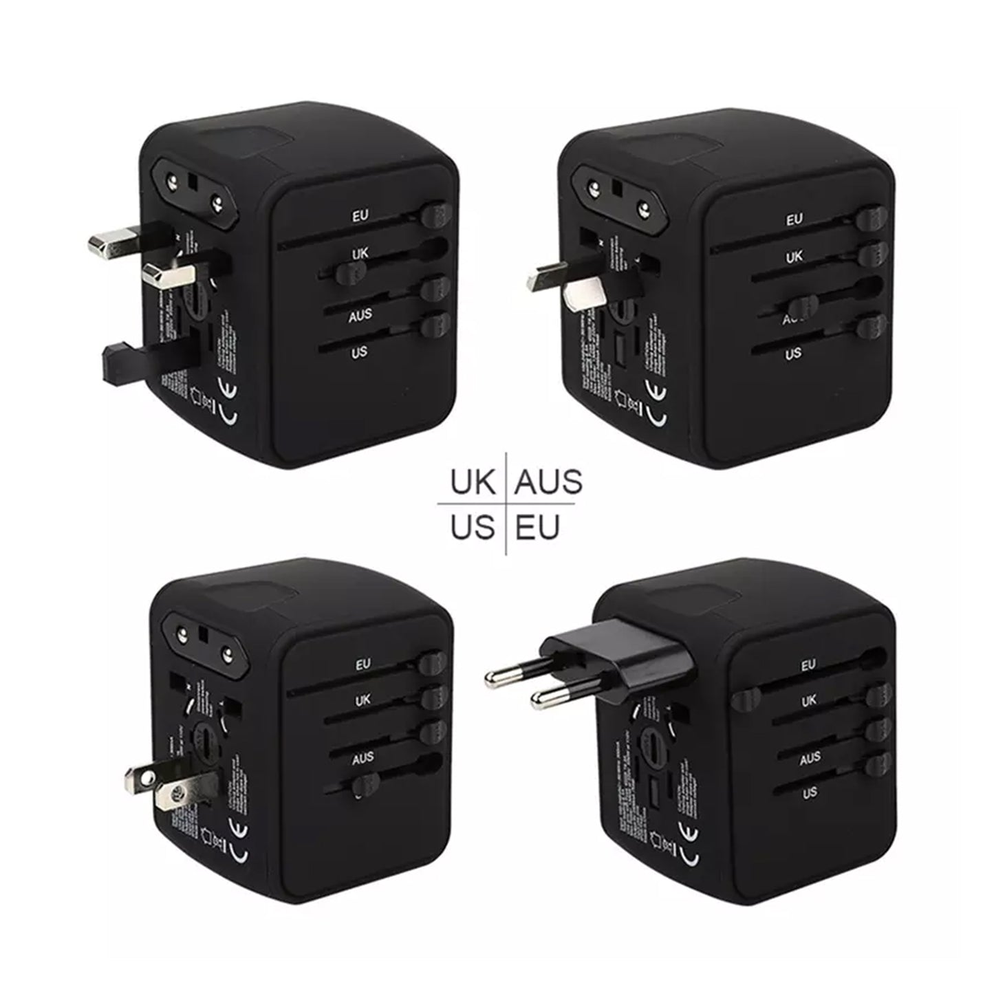 Universal Travel Adapter with 3 USB & 1 Type C Charging Ports