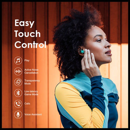 Oraimo Rhyme Anc Noise Cancellation Thumping Bass True Wireless Earbuds Black OEB-E06DN